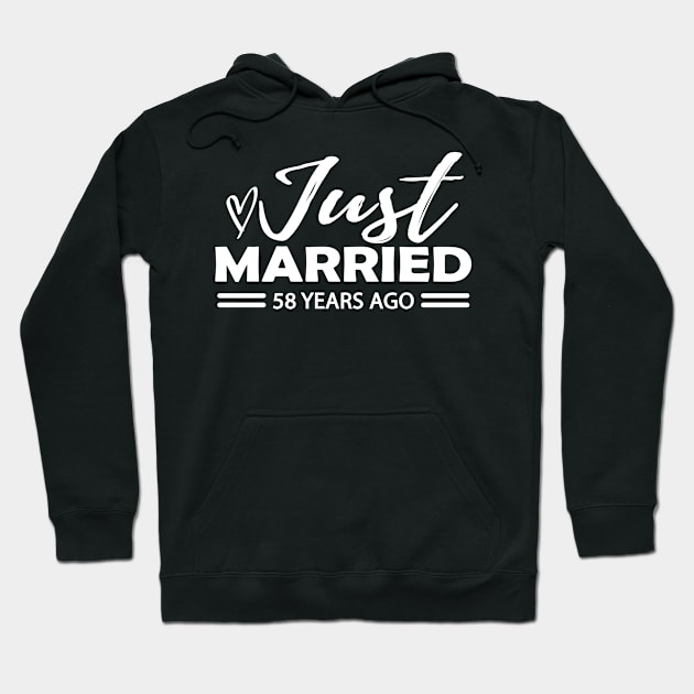 58th Wedding Anniversary - 58 years anniversary Hoodie by KC Happy Shop